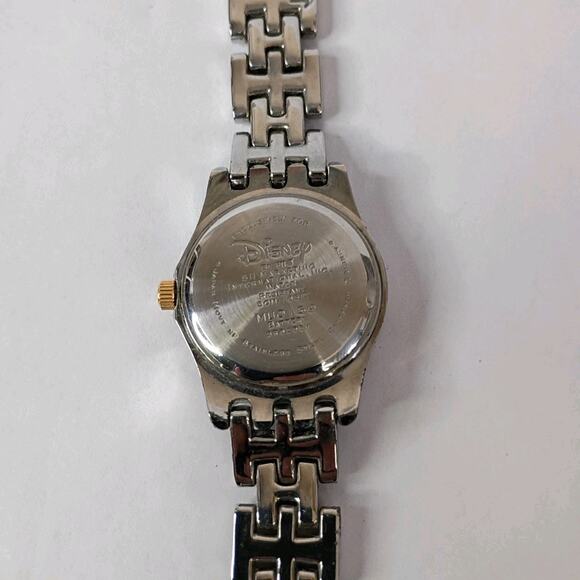 Vintage Two-Tone Disney Women's Mickey Mouse MUO159 Date Quartz Watch - Working - Picture 12 of 14